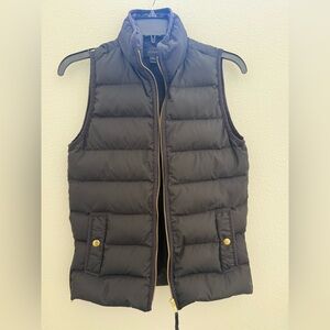 J. Crew Mountain Puffer Vest with gold hardware